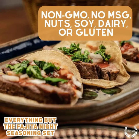 Gustus Vitae Gourmet Fajita Spice Set – 4-Piece Seasoning Collection | Made in USA Gustus Vitae  Collections & Gift Sets