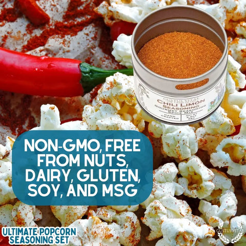 Gustus Vitae Gourmet Popcorn Seasoning Collection – Six Flavor Set | Made in USA Gustus Vitae  Collections & Gift Sets