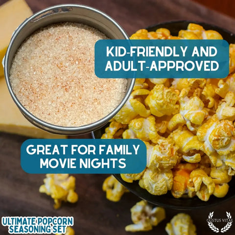 Gustus Vitae Gourmet Popcorn Seasoning Collection – Six Flavor Set | Made in USA Gustus Vitae  Collections & Gift Sets