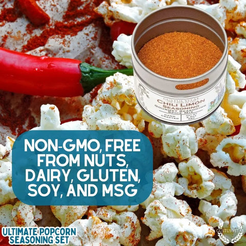 Gustus Vitae Gourmet Popcorn Seasoning Collection – Six Flavor Set | Made in USA Gustus Vitae  Collections & Gift Sets