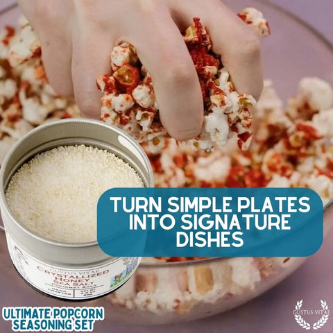 Gustus Vitae Gourmet Popcorn Seasoning Collection – Six Flavor Set | Made in USA Gustus Vitae  Collections & Gift Sets