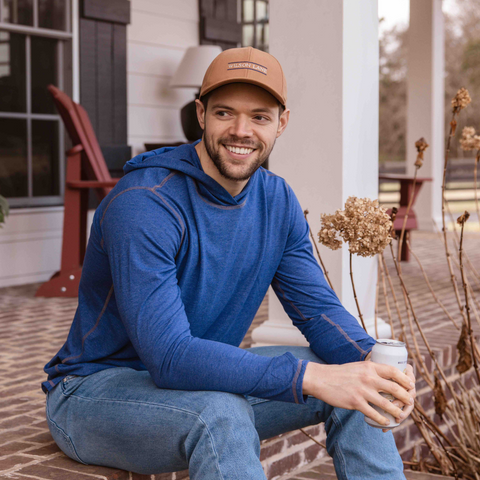Men’s Cobalt Pullover Hoodie – Soft Recycled Fabric – Made in USA Wilson Lane Apparel  shirt