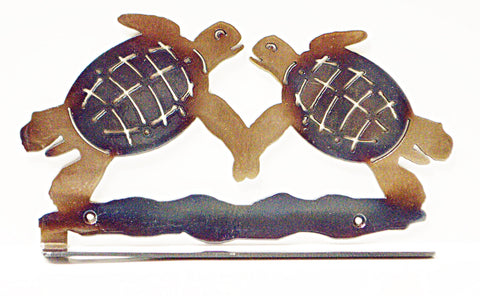 Handcrafted Metal Sea Turtle Towel Hook – Coastal Bathroom Rack | Made in USA Knights Home Decor  item