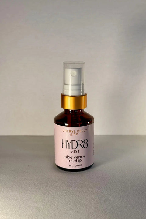 HYDR8 Mist - Aloe Vera + Rosehip Cheryl Kelly & Co.  Skincare 20.00 1 oz glass bottle $20