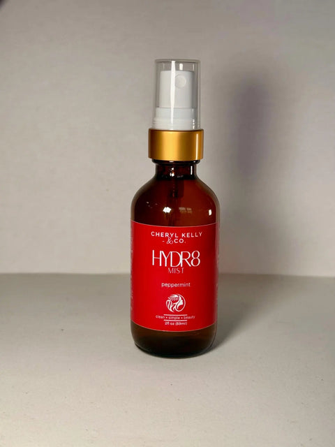 HYDR8 Mist - Peppermint Cheryl Kelly & Co.  Skincare 30.00 2oz glass bottle $30
