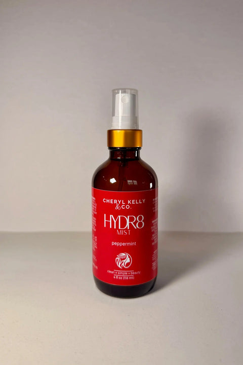 HYDR8 Mist - Peppermint Cheryl Kelly & Co.  Skincare 42.00 4oz glass bottle $42