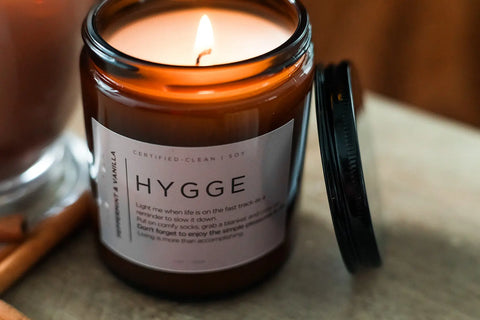 HYGGE Peppermint Vanilla Soy Candle 8oz – Handcrafted Aromatherapy | Made in USA Shanti + Tula  Home Decor