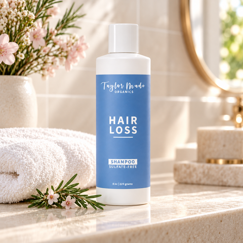 Sulfate-Free Hair Loss Shampoo 8oz – Botanical Growth Formula with Horsetail and Silk Protein | Made in USA Taylor Made Organics  hair care