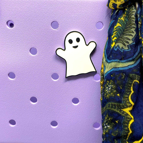 Halloween Ghost Charm For Bogg Bags Tote – Made in USA | BOGLETS Chatelet Manufacturing 