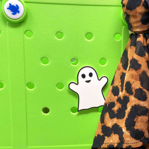 Halloween Ghost Charm For Bogg Bags Tote – Made in USA | BOGLETS Chatelet Manufacturing 