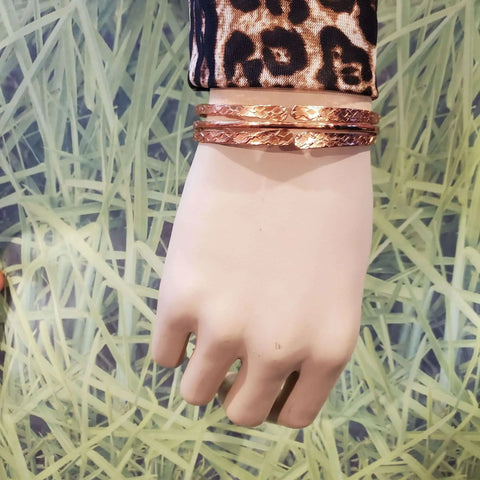Hammered Double Angle Stackable Bangles – Handcrafted Artisan Jewelry | Made in USA Alexa Martha Designs  Bangles /Bracelets