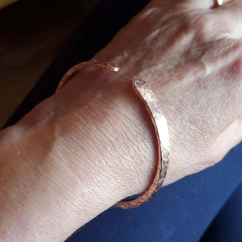 Hammered Double Angle Stackable Bangles – Handcrafted Artisan Jewelry | Made in USA Alexa Martha Designs  Bangles /Bracelets