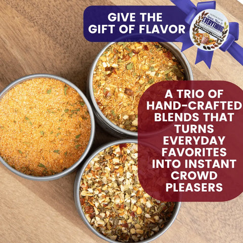 Hand-Crafted Spice Gift Set Trio – Taco, Pizza & Popcorn Seasonings | Small-Batch Blend | Made in USA Gustus Vitae  Collections & Gift Sets