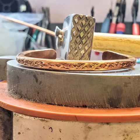 Hand Forged 6-Gauge Copper Cuff Bangle – Alexa Martha | Handmade in USA Alexa Martha Designs  Bracelet