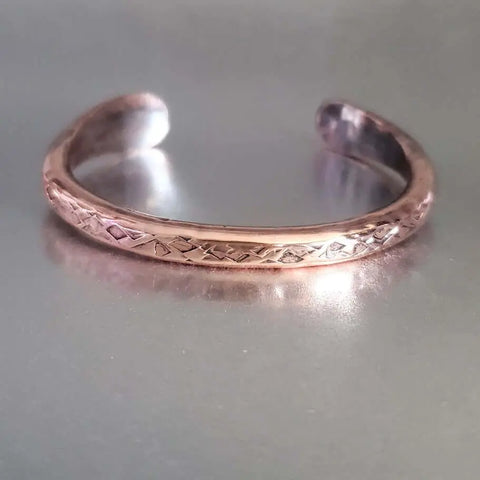 Hand Forged 6-Gauge Copper Cuff Bangle – Alexa Martha | Handmade in USA Alexa Martha Designs  Bracelet