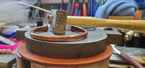 Hand Forged 6-Gauge Copper Cuff Bangle – Alexa Martha | Handmade in USA Alexa Martha Designs  Bracelet