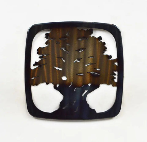 Hand-Forged Ancient Olive Tree Metal Trivet – Durable Hot Plate Protector | Made in USA Knights Home Decor  item