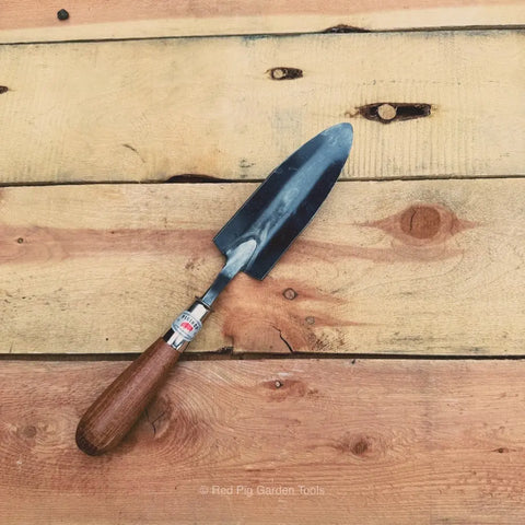 Hand-Forged Gardening Trowel – Lightweight Narrow Blade – Red Pig Garden Tools | Made in USA Piginor by Red Pig Garden Tools 