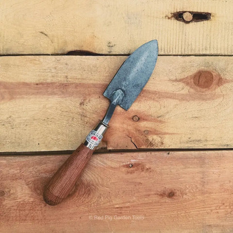 Hand-Forged Mini Gardening Trowel – Small Durable Tool for Pots and Containers | Made in USA Piginor by Red Pig Garden Tools 