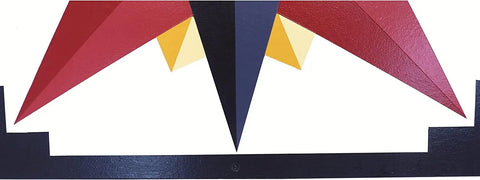 Hand-Painted Mariner's Compass Barn Quilt – Rustic Outdoor Wall Decor | Made in USA Amish Toy Box  Lawn & Patio