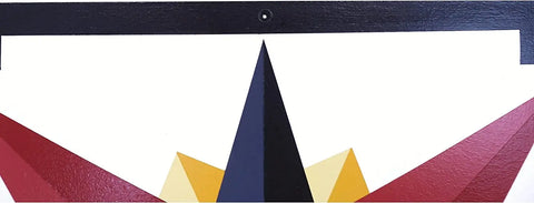 Hand-Painted Mariner's Compass Barn Quilt – Rustic Outdoor Wall Decor | Made in USA Amish Toy Box  Lawn & Patio