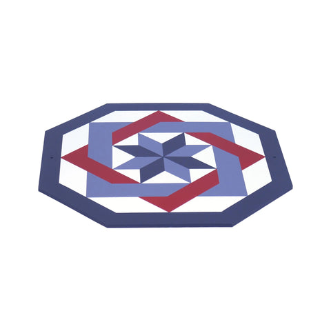 Hand-Painted Red Labyrinth Barn Quilt – 3/8 Inch Plywood Outdoor Wall Art | Handmade in USA by Amish Craftsman Amish Toy Box  Lawn & Patio