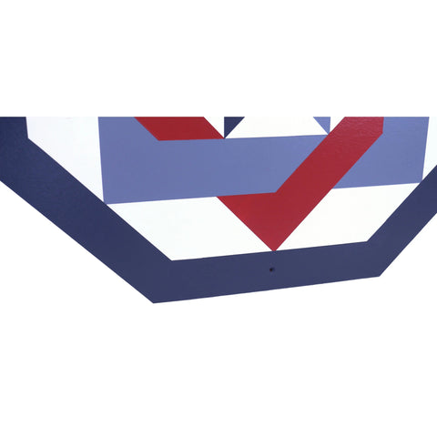 Hand-Painted Red Labyrinth Barn Quilt – 3/8 Inch Plywood Outdoor Wall Art | Handmade in USA by Amish Craftsman Amish Toy Box  Lawn & Patio