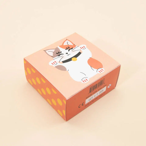 Handcrafted 1.75 Inch Wooden Maneki Neko Luck, Cat Puzzle for Kids Ages 2+ | Made in USA Uncle Goose  Decor