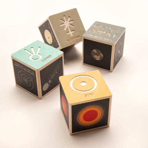 Handcrafted 1.75 Inch Wooden Solar System Educational Blocks for Kids Astronomy – Uncle Goose | Made in USA Uncle Goose  Discovery