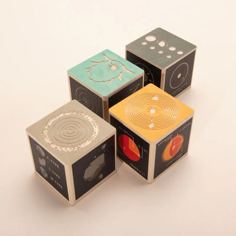 Handcrafted 1.75 Inch Wooden Solar System Educational Blocks for Kids Astronomy – Uncle Goose | Made in USA Uncle Goose  Discovery