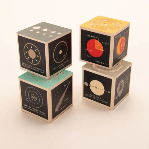 Handcrafted 1.75 Inch Wooden Solar System Educational Blocks for Kids Astronomy – Uncle Goose | Made in USA Uncle Goose  Discovery