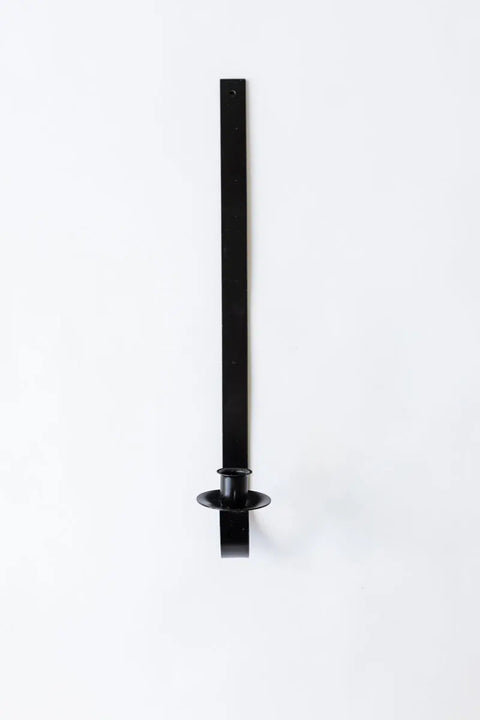 Handcrafted 18 Inch Solid Metal Candle Sconce – Amish Blacksmith Wall Light Fixture | Made in USA Millstream Home  Homegoods