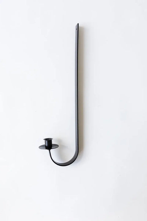 Handcrafted 18 Inch Solid Metal Candle Sconce – Amish Blacksmith Wall Light Fixture | Made in USA Millstream Home  Homegoods