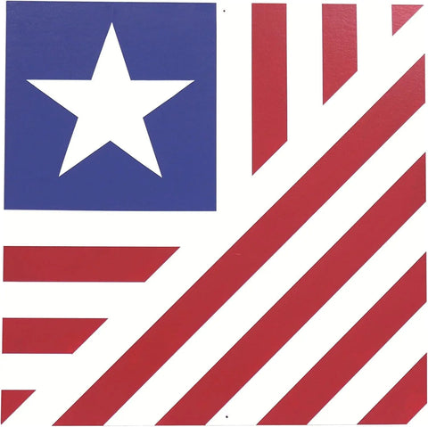Handcrafted 3/8 Inch Thick Old Glory Barn Quilt Sign – Patriotic Custom Wall Decor | Made in USA Amish Toy Box  Lawn & Patio
