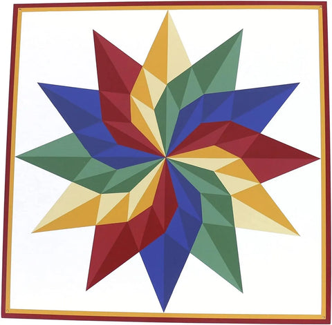 Handcrafted 36 Inch by 36 Inch Dahlia Sunburst Barn Quilt Sign – Vibrant Outdoor Wall Art | Made in USA Amish Toy Box  Lawn & Patio