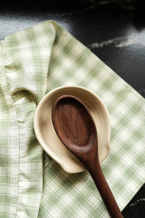 Handcrafted 4 Inch Lead-Free Stoneware Spoon Rest – Multipurpose Kitchen Tool | Made in USA Millstream Home  Pottery