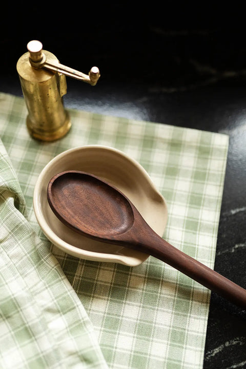 Handcrafted 4 Inch Lead-Free Stoneware Spoon Rest – Multipurpose Kitchen Tool | Made in USA Millstream Home  Pottery