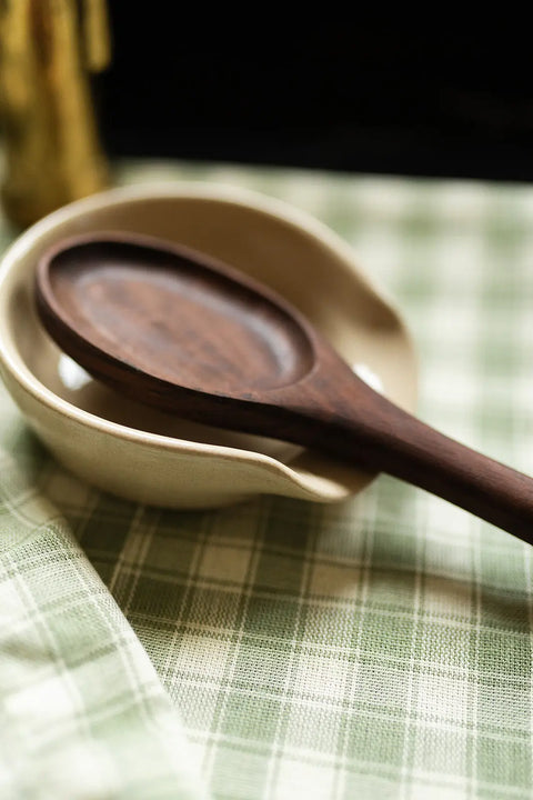 Handcrafted 4 Inch Lead-Free Stoneware Spoon Rest – Multipurpose Kitchen Tool | Made in USA Millstream Home  Pottery