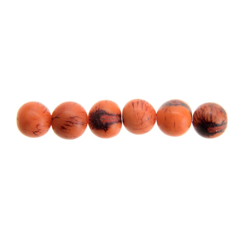 Handcrafted Acai Seed Bracelet With Tiger Tangerine Beads And Wax Seal Charm – Ethical Jewelry | Made in USA Whitney Howard Designs  Wax Seals Acai Seeds of Life
