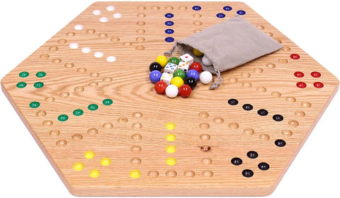 Handcrafted Aggravation Marble Board Game – Double-Sided Classic Family Fun | Made in USA Amish Toy Box  Wooden Toys,Games and Puzzles