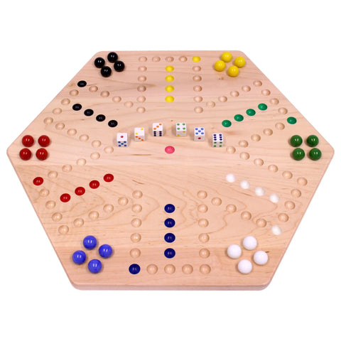 Handcrafted Aggravation Marble Board Game – Double-Sided Classic Family Fun | Made in USA Amish Toy Box  Wooden Toys,Games and Puzzles