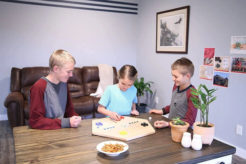 Handcrafted Aggravation Marble Board Game – Double-Sided Classic Family Fun | Made in USA Amish Toy Box  Wooden Toys,Games and Puzzles
