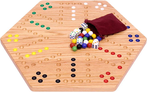 Handcrafted Aggravation Marble Board Game – Double-Sided Classic Family Fun | Made in USA Amish Toy Box  Wooden Toys,Games and Puzzles