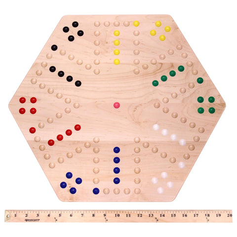 Handcrafted Aggravation Marble Board Game – Double-Sided Classic Family Fun | Made in USA Amish Toy Box  Wooden Toys,Games and Puzzles