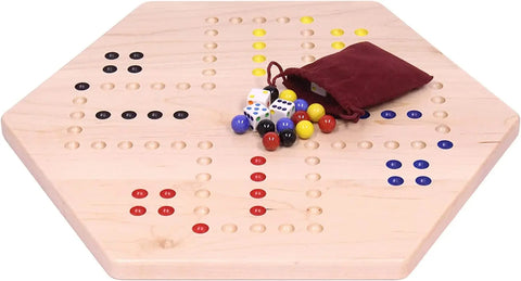 Handcrafted Aggravation Marble Board Game – Double-Sided Classic Family Fun | Made in USA Amish Toy Box  Wooden Toys,Games and Puzzles