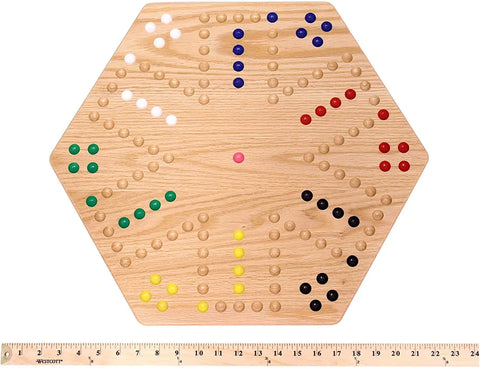Handcrafted Aggravation Marble Board Game – Double-Sided Classic Family Fun | Made in USA Amish Toy Box  Wooden Toys,Games and Puzzles