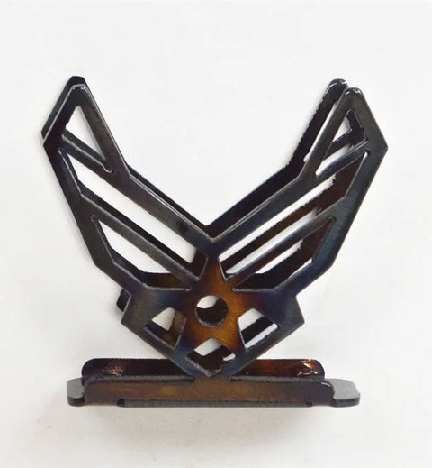 Handcrafted Airforce Insignia Cocktail Napkin Holder – Unique Heat-Treated Finish | Made in USA Knights Home Decor  item