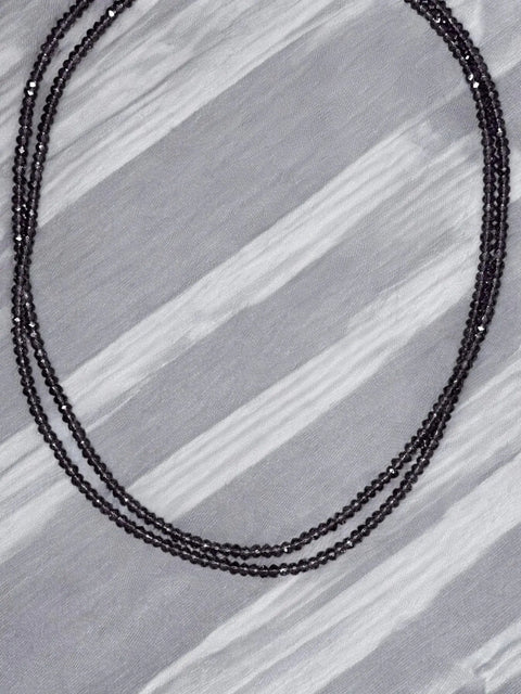 Handcrafted Amethyst Austrian Crystal Double Strand Necklace Adjustable Length | Made in USA Michelle Marie Boutique  Necklaces