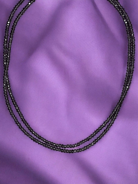 Handcrafted Amethyst Austrian Crystal Double Strand Necklace Adjustable Length | Made in USA Michelle Marie Boutique  Necklaces