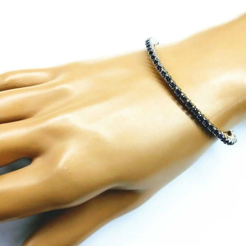 Handcrafted Amethyst Wire Wrapped Tennis Bracelet Bangle – Montana Artisan | Made in USA Alexa Martha Designs  Bangles /Bracelets